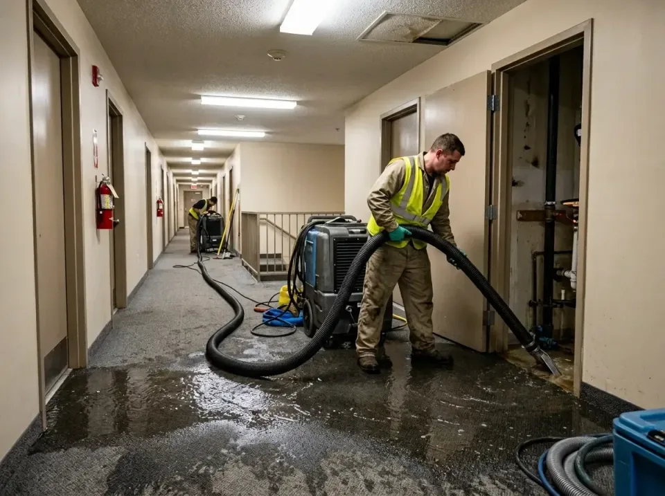 multi-unit-apartment-hallway-f-005 — frequently asked questions, Emergency Burst Pipe Water Extraction & Removal in Bettendo…